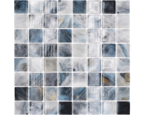 Mosaik glas VP56386PUR grå 31,6 x 31,6 cm