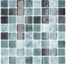 Mosaik glas VP56388PUR grön 31,6 x 31,6 cm
