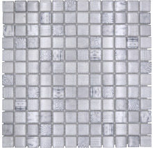 Glasmosaikplatta med kvadratiska element