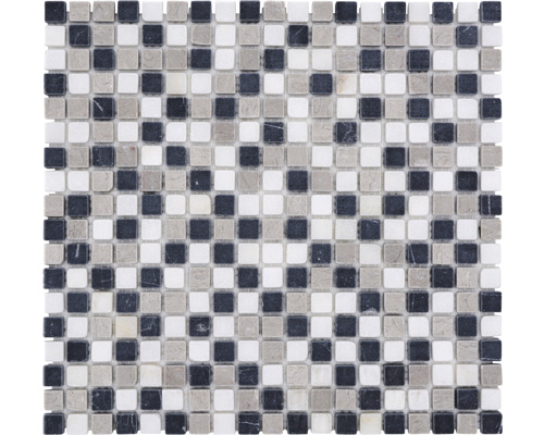 Mosaik natursten MOS 15/1125 grå 30,5 x 32,2 cm