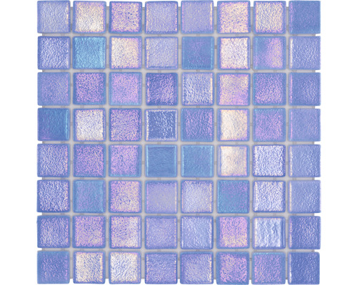 Mosaik glas VP55382PUR blå 31,6 x 31,6 cm