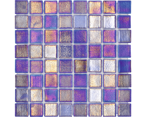 Mosaik glas VP55385PUR blå 31,6 x 31,6 cm