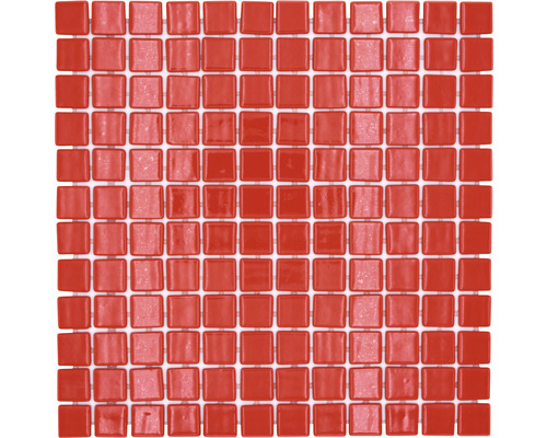 Mosaik glas VP25808PUR röd 31,6 x 31,6 cm