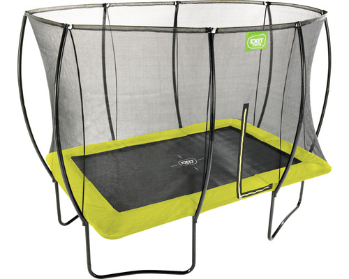 Rektangulär studsmatta med skyddsnät