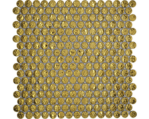 Mosaik keramik KNOPF GO86 guld 31,5 x 31 cm
