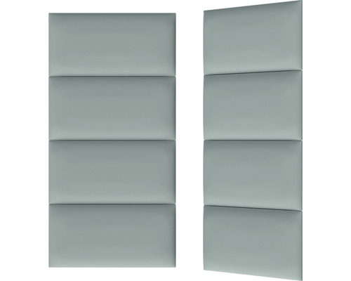 Två ljudabsorberande väggpaneler med fyra rektangulära fält