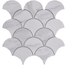Mosaikplatta i fläktdesign