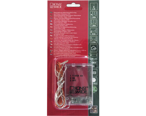 Batteridriven LED dekoration med timer