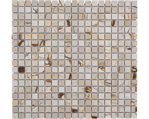 Mosaik natursten MOS 15/2807 gul 30,5 x 32,2 cm