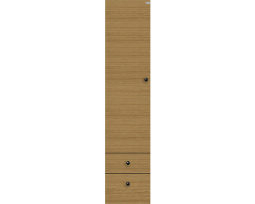 Skåp med lådor och knopphandtag