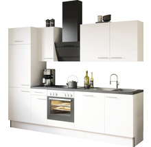 Komplett kök med skåp, diskho, spis och fläkt