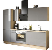 Komplett kök med inbyggda apparater, diskho och fläkt