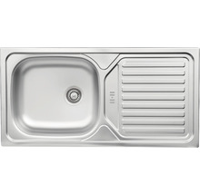 Diskho i rostfritt stål med avrinningsyta