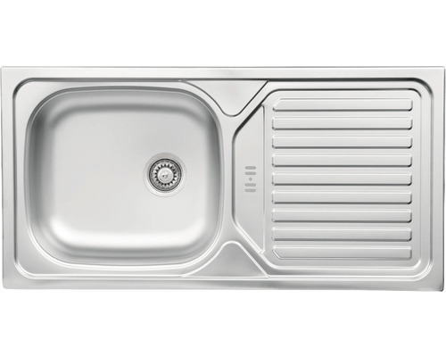 Diskho i rostfritt stål med avrinningsbricka