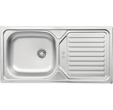 Diskho i rostfritt stål med avrinningsyta