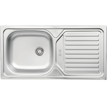 Diskho i rostfritt stål med avrinningsyta