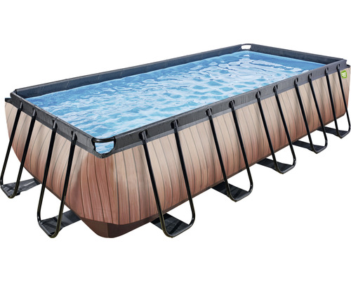 Pool EXIT WoodPool 540x250x122cm inkl. filterpump & stege träutseende
