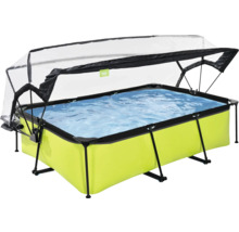 Rektangulär pool med överdrag