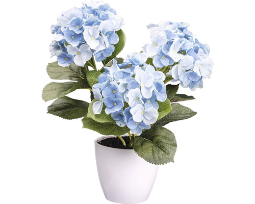 Konstväxt Hortensia buske ca 32cm blå
