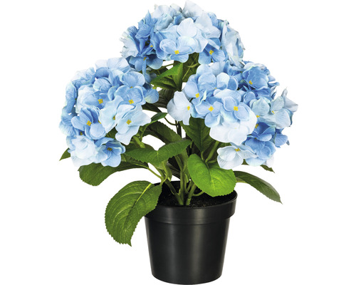Konstväxt Hortensia buske ca 32cm blå