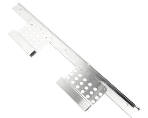 Takrännehållare i aluminium med hålmönster