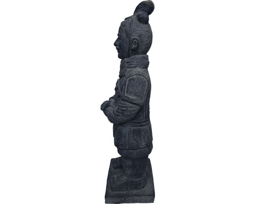 Trädgårdsfigur kinesisk soldat av sten