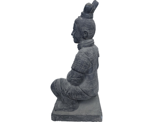 Terracottaarmé krigare figur, knäböjande
