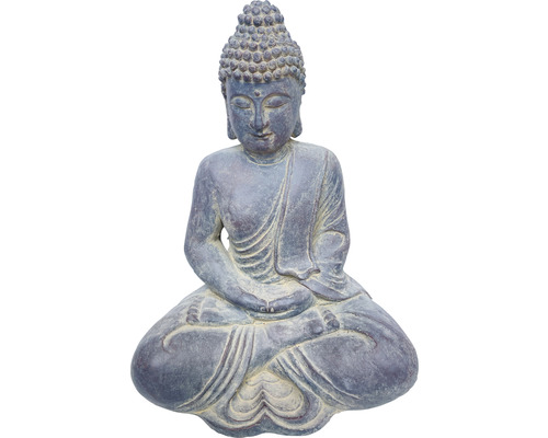 Trädgårdsfigur LAFIORA Buddha 39,3x28x49,5cm antracit