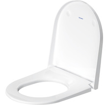 Vit Duravit toalettsits av plast