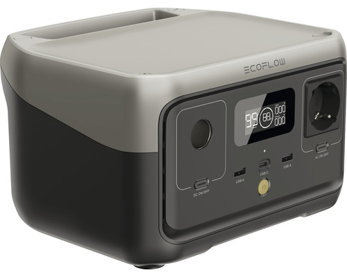 Ecoflow Powerstation med USB-portar och display