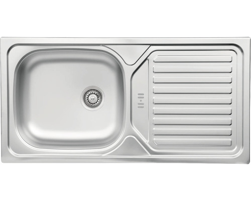 Diskho i rostfritt stål med avrinningsyta