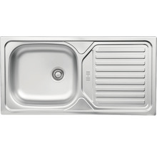 Diskho i rostfritt stål med avrinningsyta