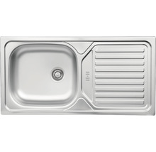 Diskho i rostfritt stål med avrinningsyta