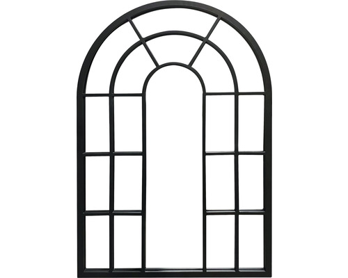 Spegel fönster metall svart 60x90cm