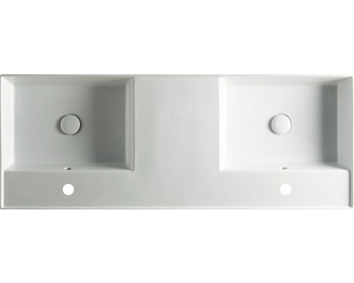 Tvättställsskiva med dubbla handfat för badrummet