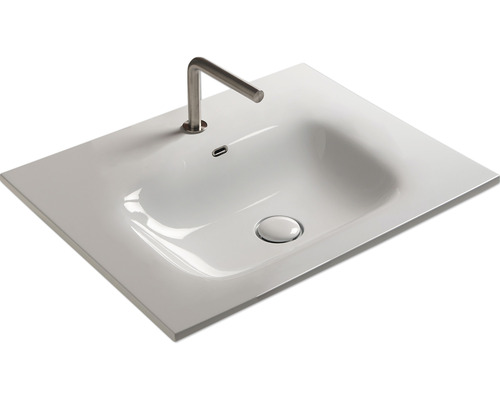 Rektangulärt tvättställ med armatur