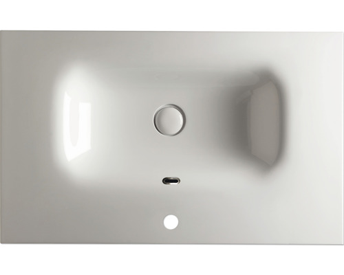 Tvättställ i keramik med avlopp