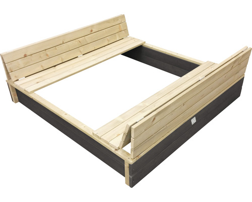 Sandlåda EXIT Aksent trä XL 136x132x20,4cm grå