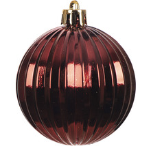 Räfflad julkula av plast