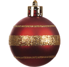 Julgranskula med glittrande ränder