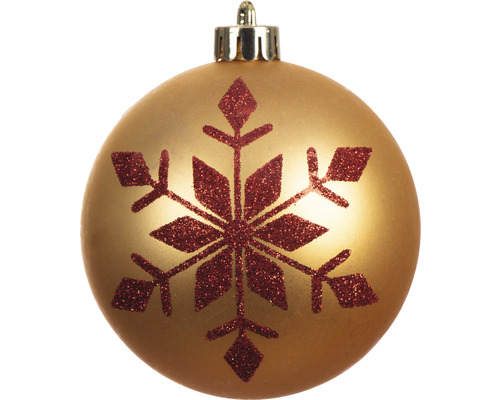 Julgranskula med snöflingamotiv