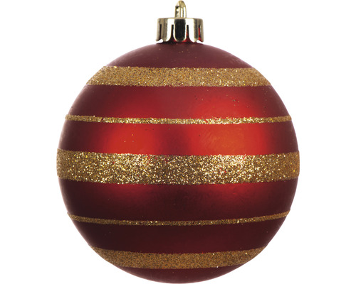 Julgranskula med randigt mönster