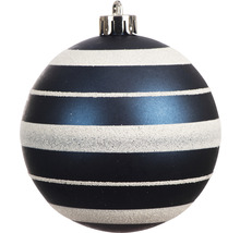 Julgranskula med horisontella ränder