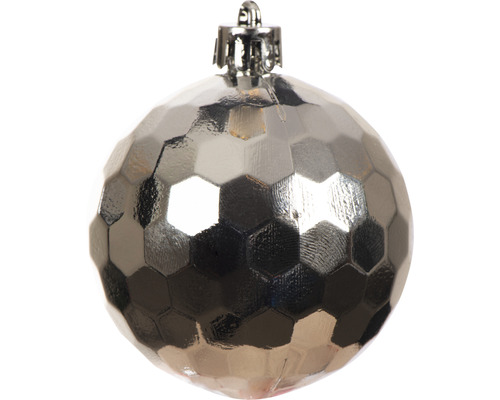 Dekorativ julkula med geometriskt mönster för julgransdekoration