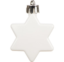 Vit julgranskulehänge i stjärnform