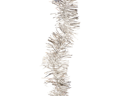 Silvergirlang med glitter