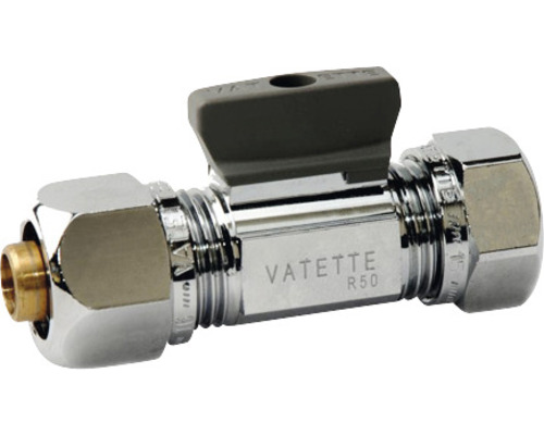 Kulventil rak VATETTE VA2130 med vred Dy16x2,0-2,25 x Cu Dy10 8547016