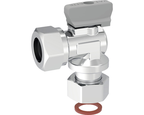 Hörnventil med rosett för vattenreglering