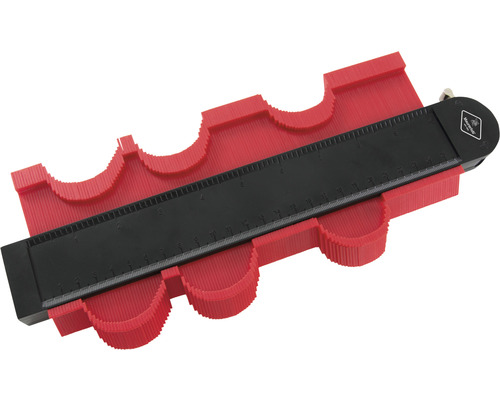 Konturmall med mätskala för formöverföring