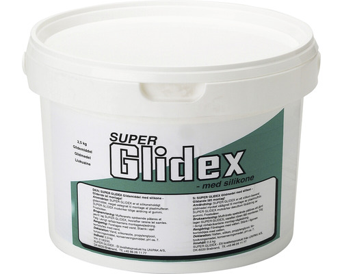 Super Glidex glidmedel 2,5 kg med silikon PVC/PP-rör 3115120